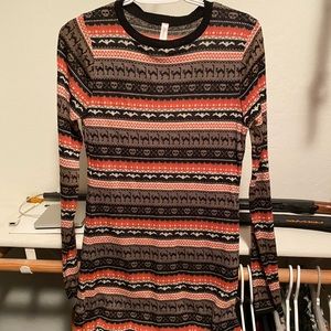 Xhiliration Halloween Sweater Dress